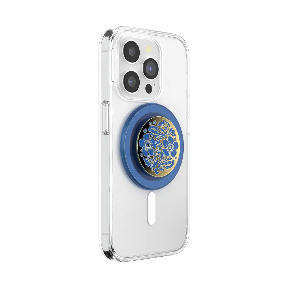 Enamel Lace Blue Vermeer — MagSafe PopGrip