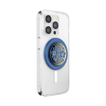 Enamel Lace Blue Vermeer — MagSafe PopGrip