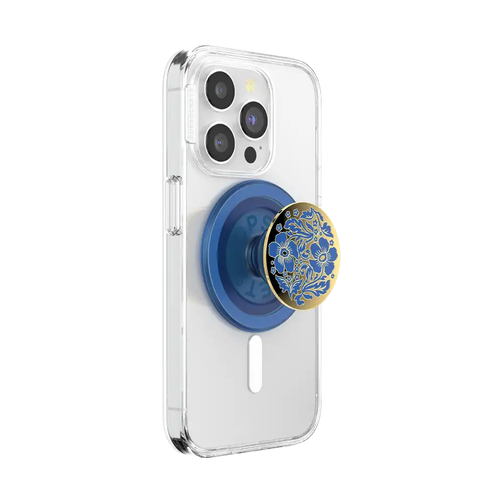 Enamel Lace Blue Vermeer — MagSafe PopGrip