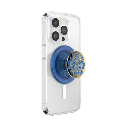 Enamel Lace Blue Vermeer — MagSafe PopGrip