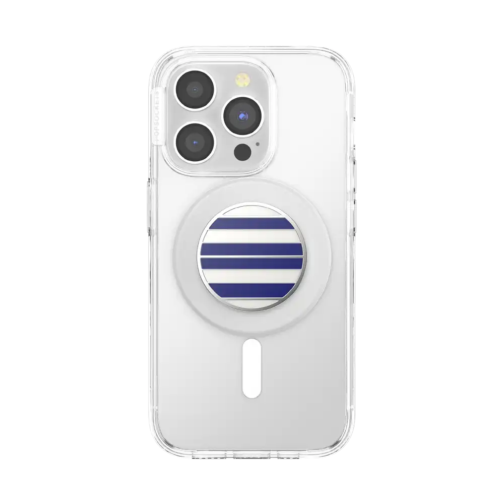 Enamel Nautical Stripe — MagSafe PopGrip