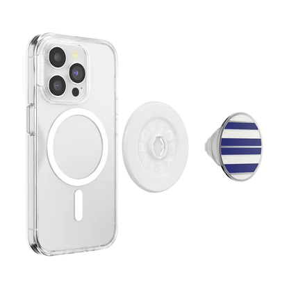 Enamel Nautical Stripe — MagSafe PopGrip