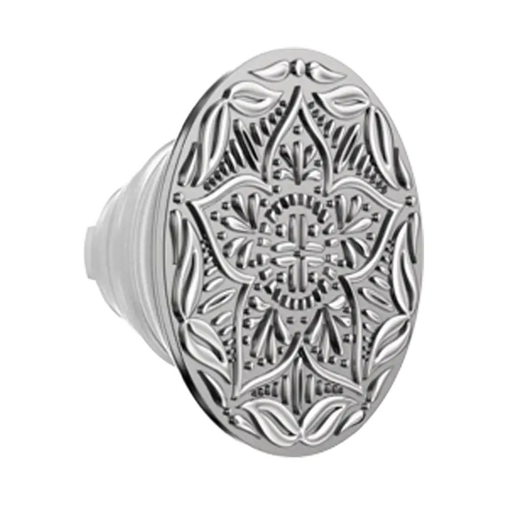 Enamel Silver Mandala — MagSafe PopGrip