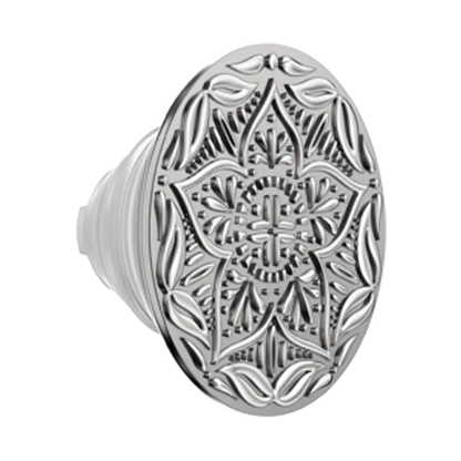 Enamel Silver Mandala — MagSafe PopGrip