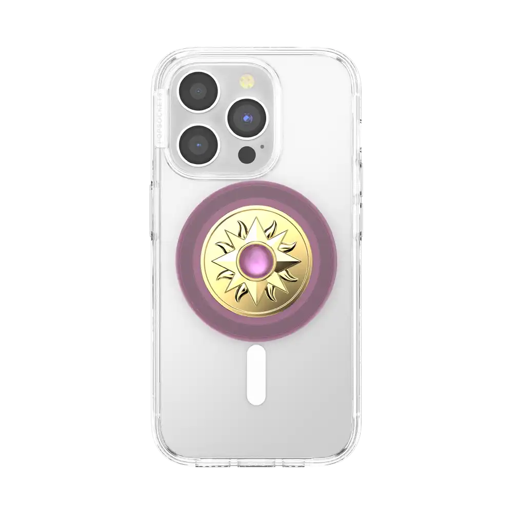 Enamel Sun Jewel Mauve — MagSafe PopGrip