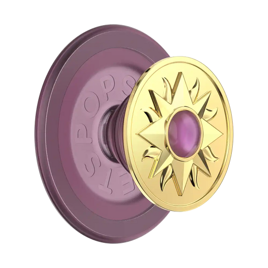 Enamel Sun Jewel Mauve — MagSafe PopGrip