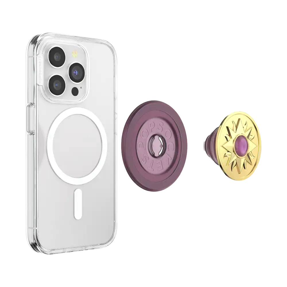 Enamel Sun Jewel Mauve — MagSafe PopGrip