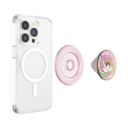 Enamel Water Lily — MagSafe PopGrip