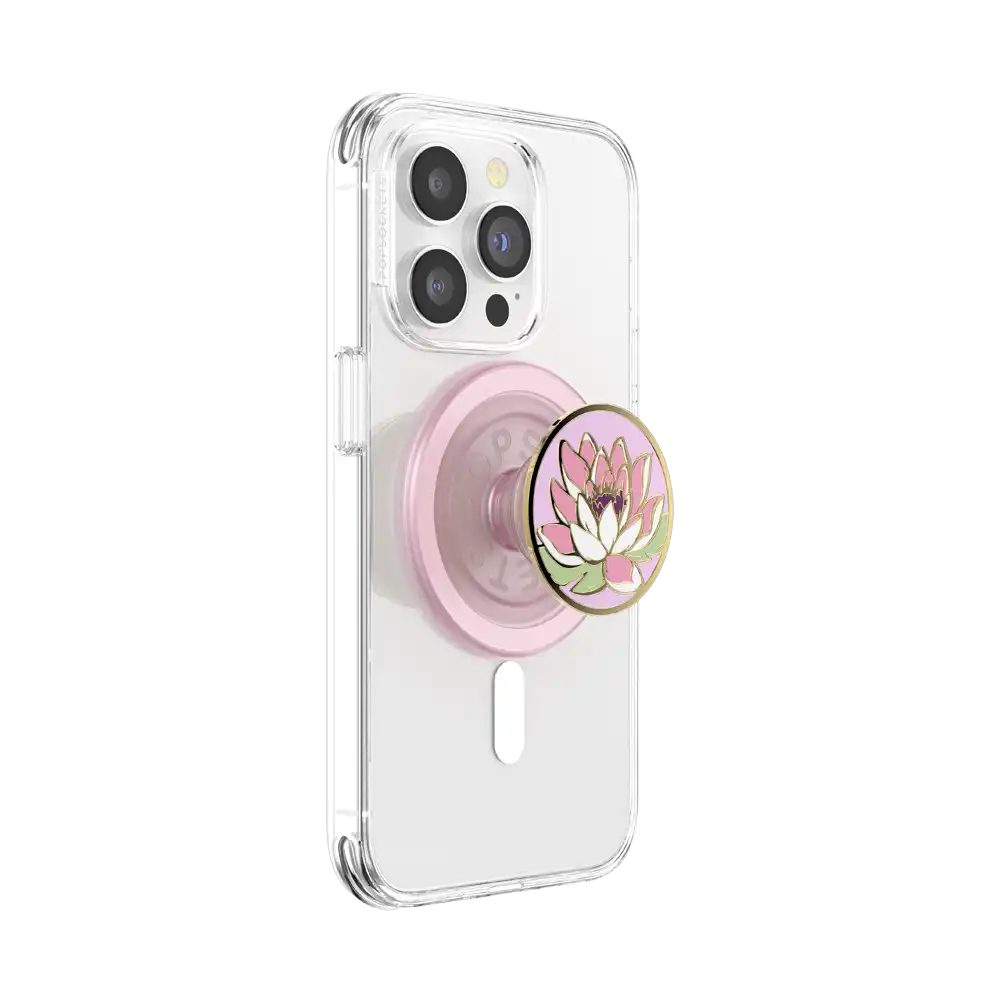 Enamel Water Lily — MagSafe PopGrip