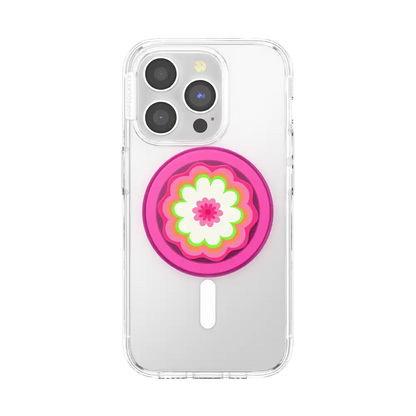 Molded Flower Kaleidoscope Pink — MagSafe PopGrip