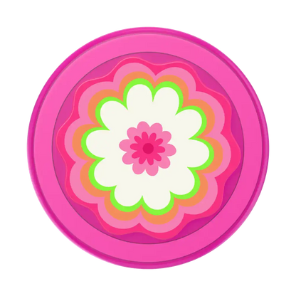 Molded Flower Kaleidoscope Pink — MagSafe PopGrip