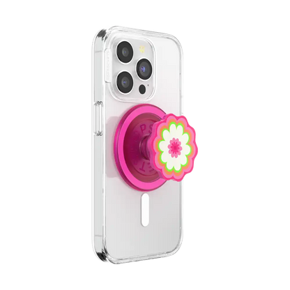 Molded Flower Kaleidoscope Pink — MagSafe PopGrip