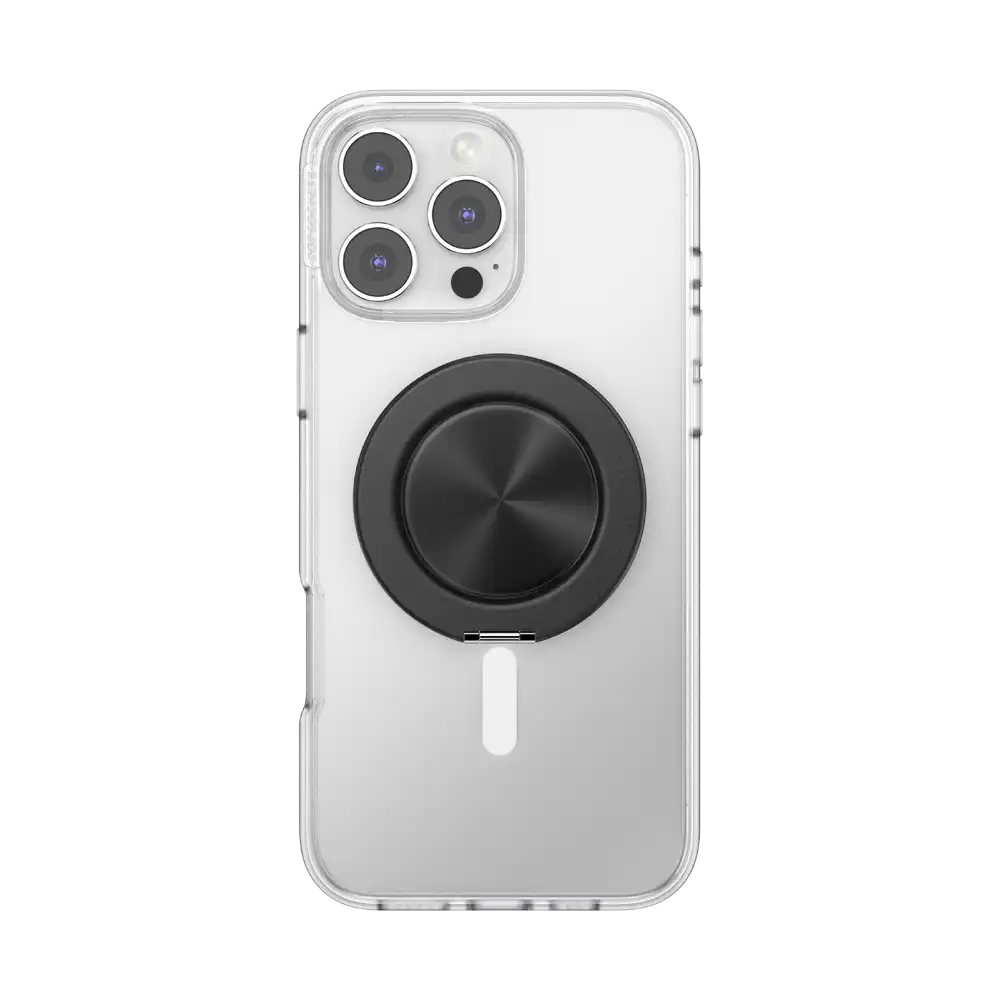 Aluminum Radial Black — MagSafe Kick-Out Grip & Stand