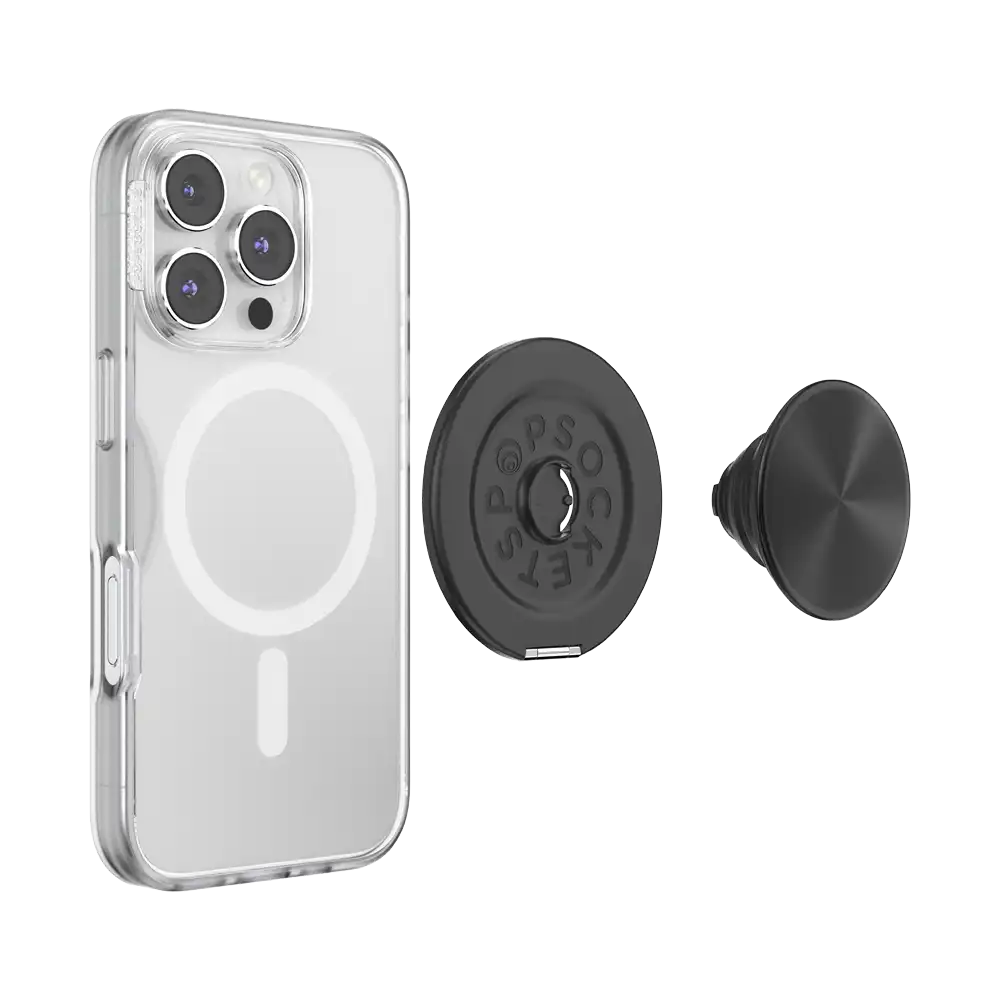 Aluminum Radial Black — MagSafe Kick-Out Grip & Stand