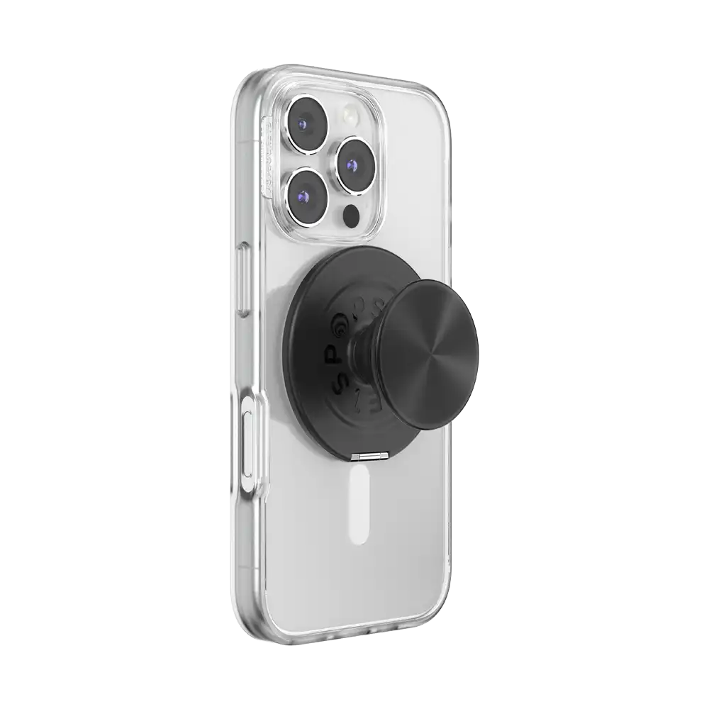 Aluminum Radial Black — MagSafe Kick-Out Grip & Stand
