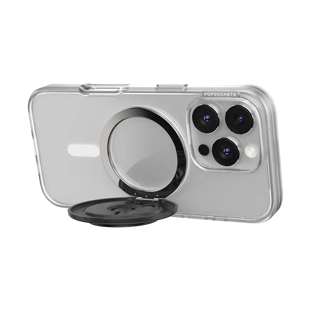 Aluminum Radial Black — MagSafe Kick-Out Grip & Stand