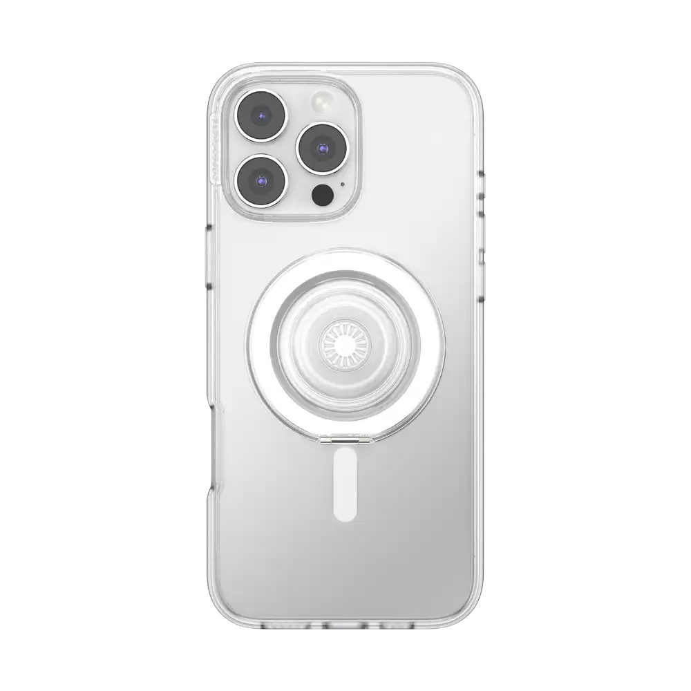 Clear — MagSafe Kick-Out Grip & Stand