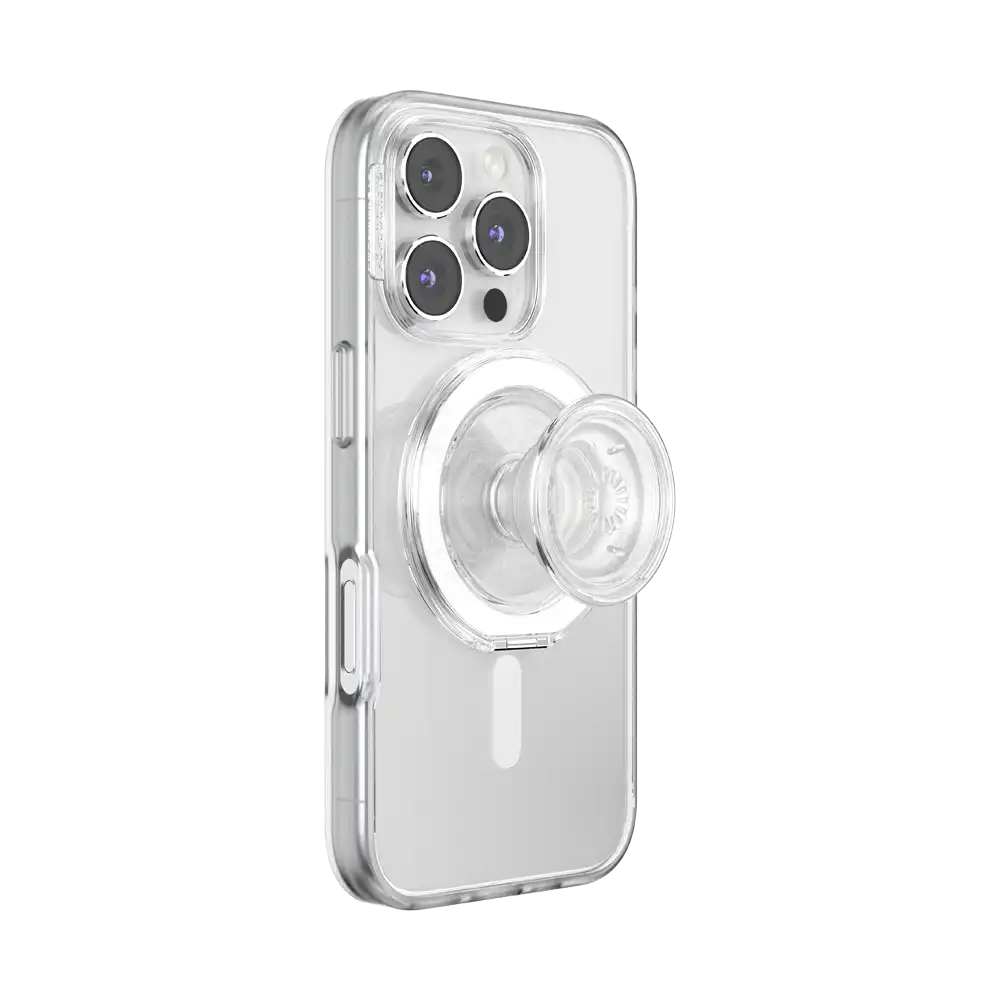 Clear — MagSafe Kick-Out Grip & Stand