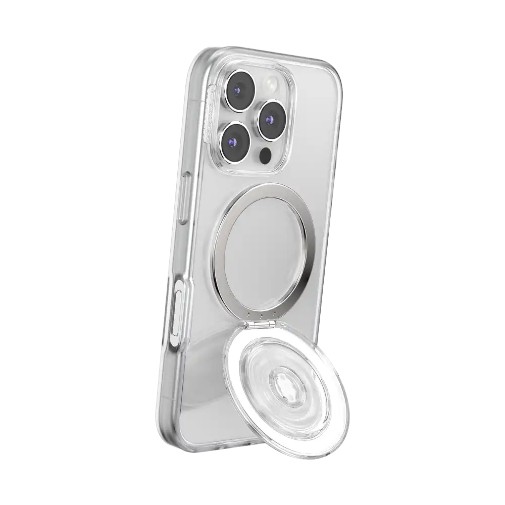 Clear — MagSafe Kick-Out Grip & Stand