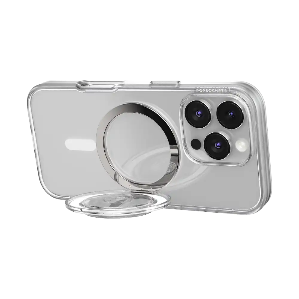 Clear — MagSafe Kick-Out Grip & Stand