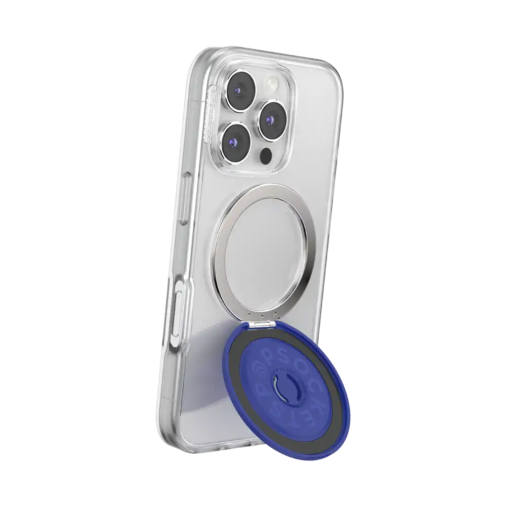 Aluminum Radial French Navy — MagSafe Kick-Out Grip & Stand