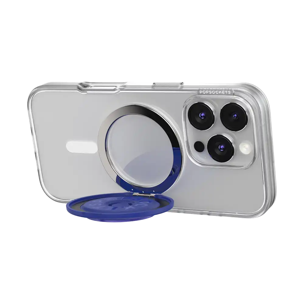 Aluminum Radial French Navy — MagSafe Kick-Out Grip & Stand