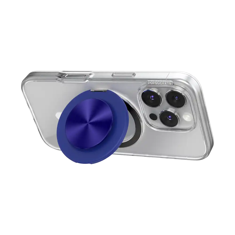 Aluminum Radial French Navy — MagSafe Kick-Out Grip & Stand