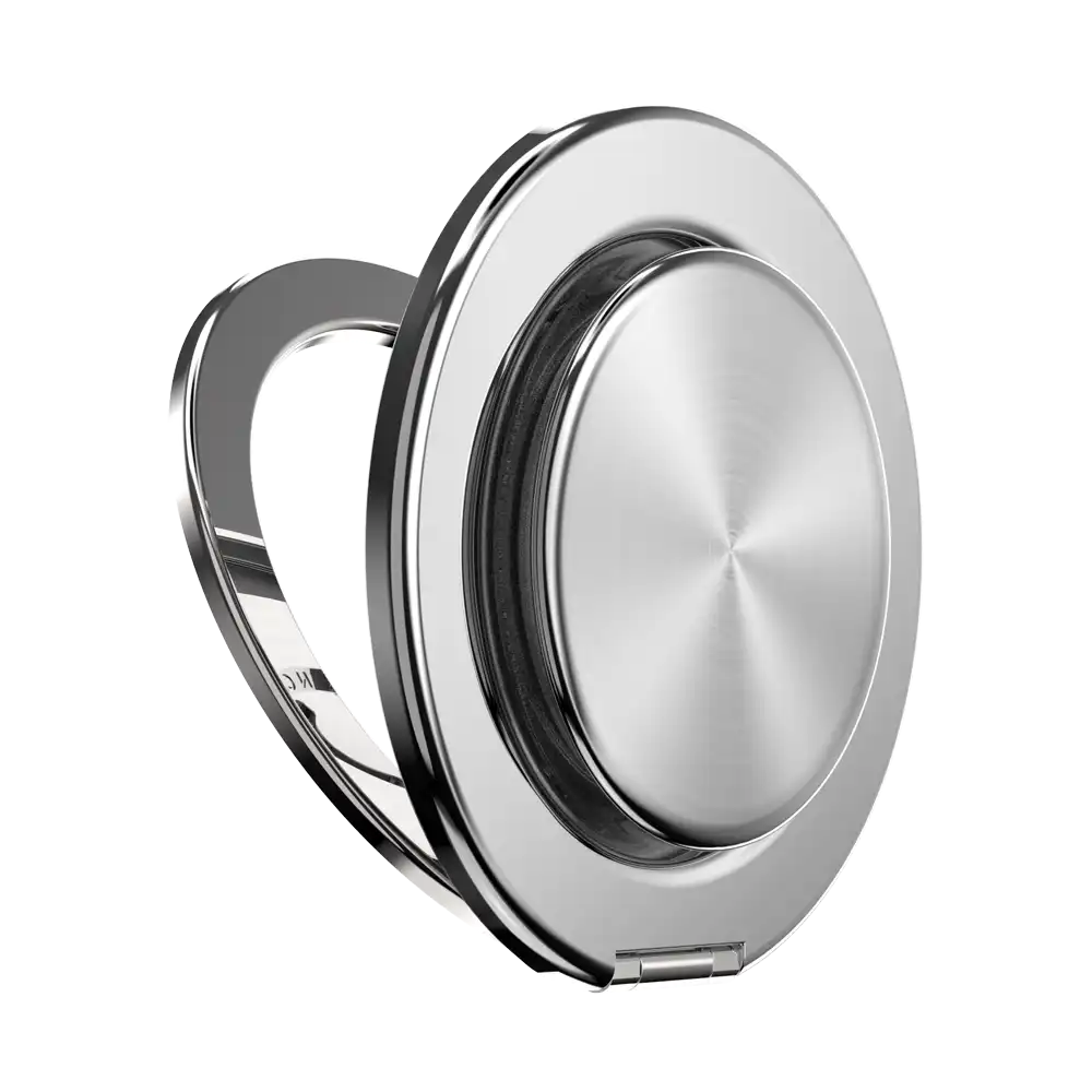Aluminum Radial Silver — MagSafe Kick-Out Grip & Stand