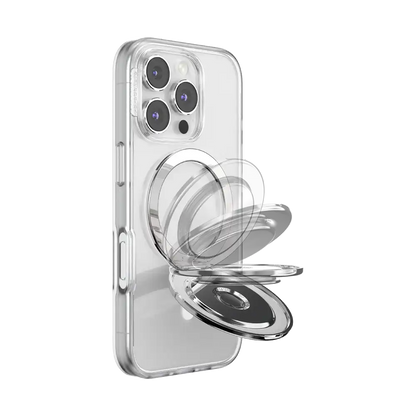 Aluminum Radial Silver — MagSafe Kick-Out Grip & Stand