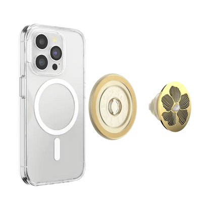 Enamel Floral Relief — MagSafe PopGrip