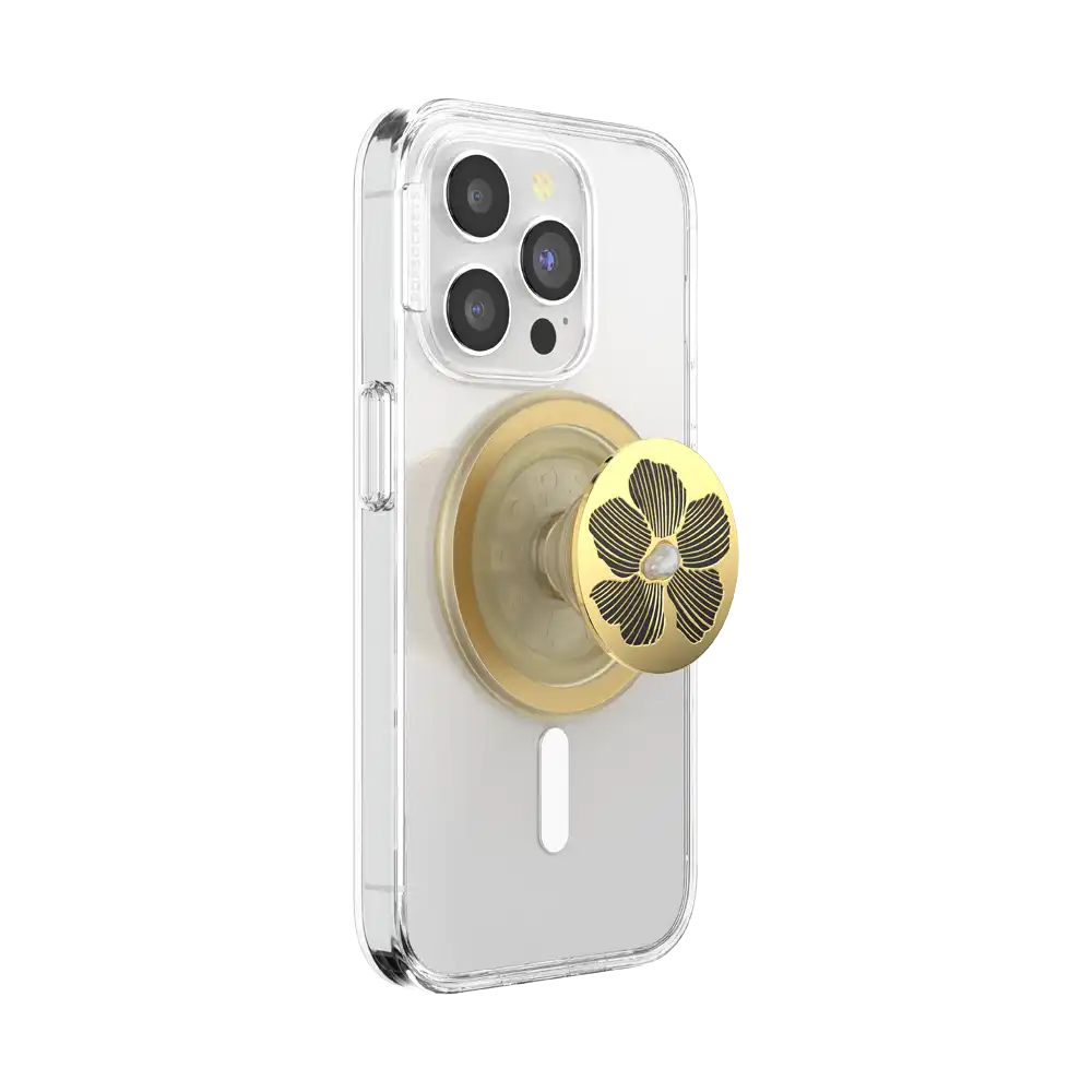 Enamel Floral Relief — MagSafe PopGrip