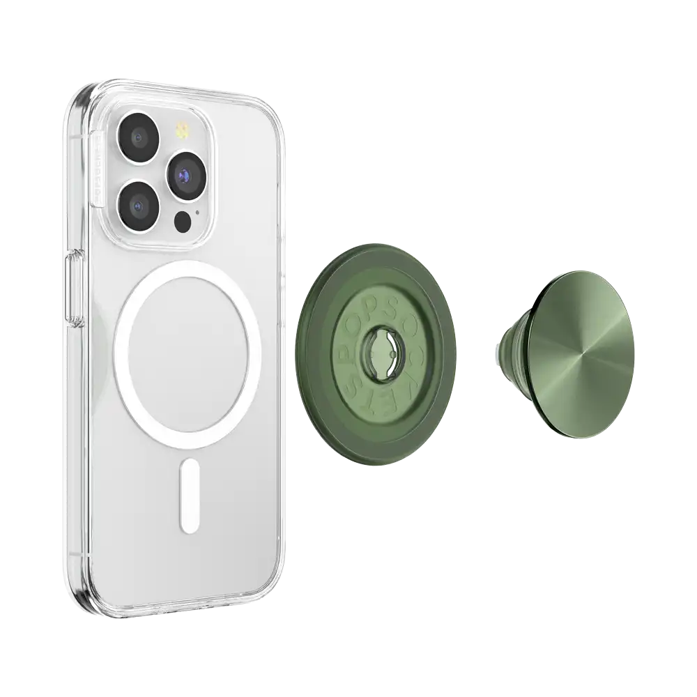 Aluminum Radial Olive — MagSafe PopGrip