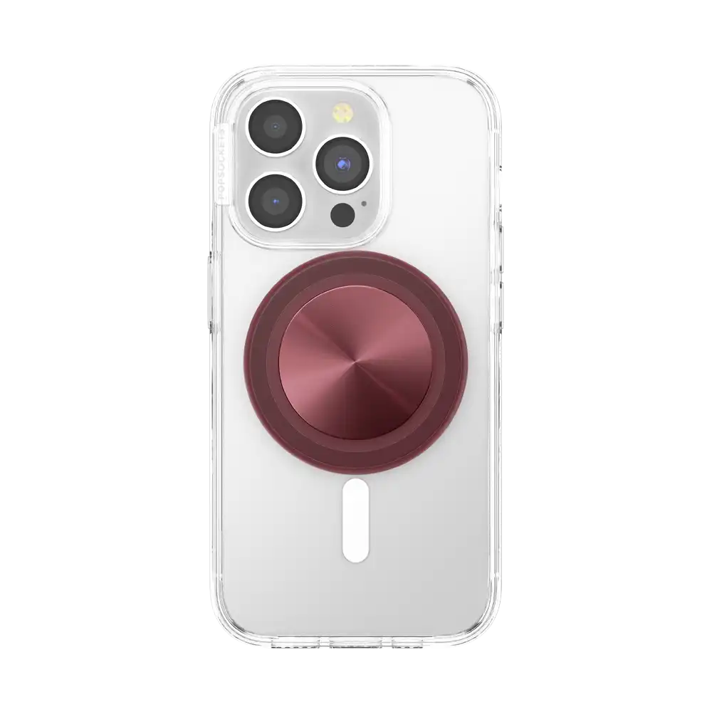 Aluminum Radial Oxblood — MagSafe PopGrip