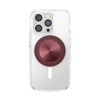 Aluminum Radial Oxblood — MagSafe PopGrip