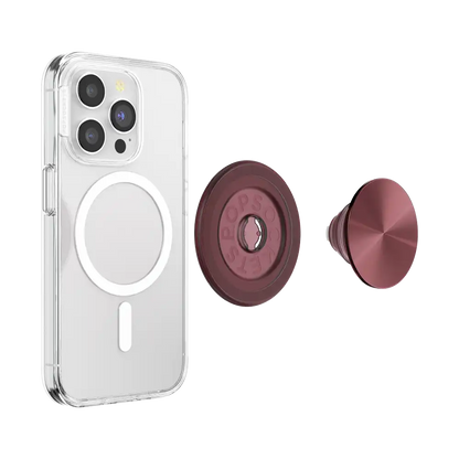 Aluminum Radial Oxblood — MagSafe PopGrip