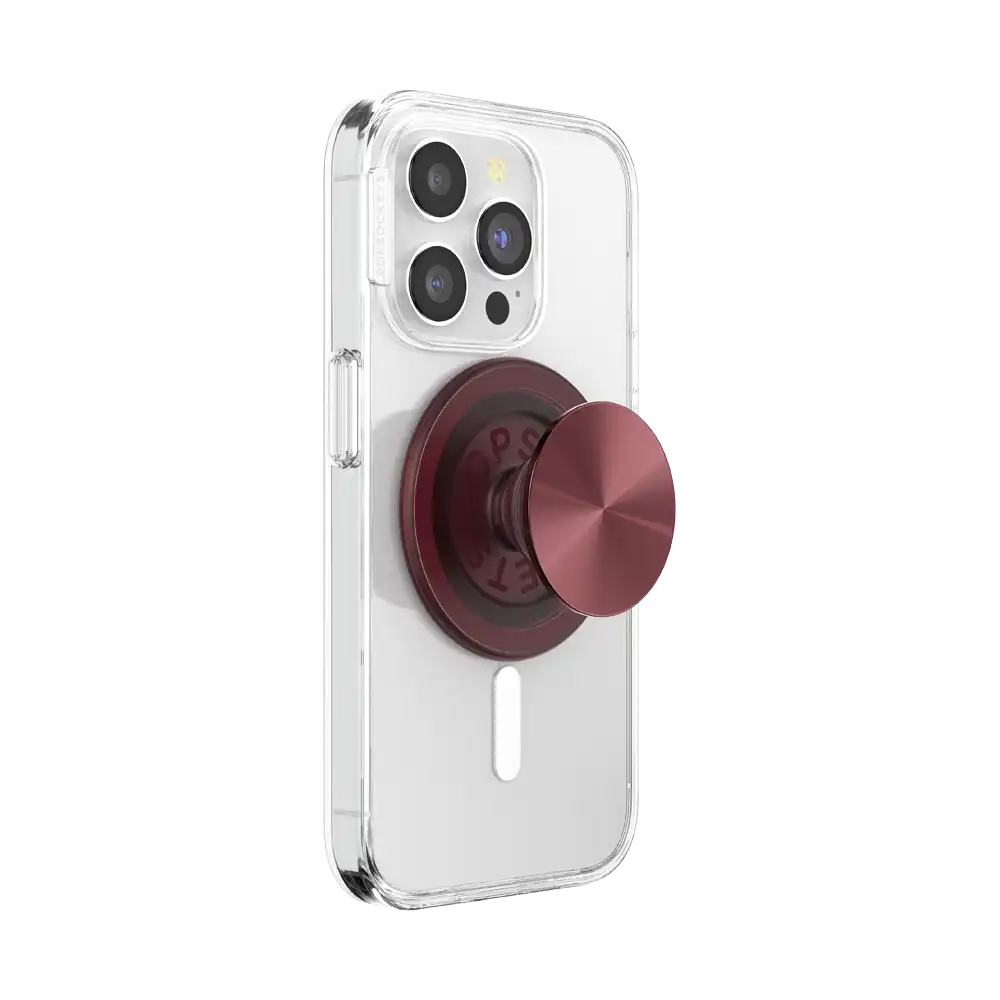 Aluminum Radial Oxblood — MagSafe PopGrip