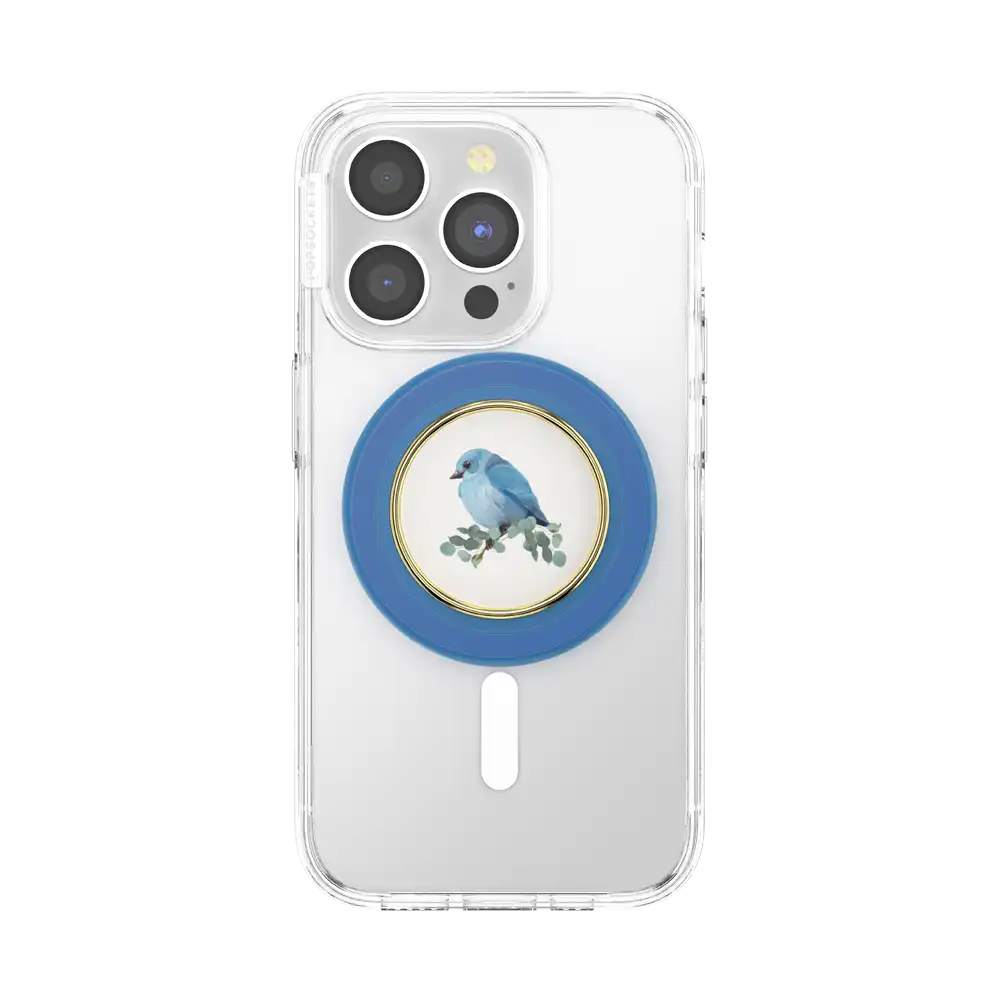 Enamel Blue Bird — MagSafe PopGrip