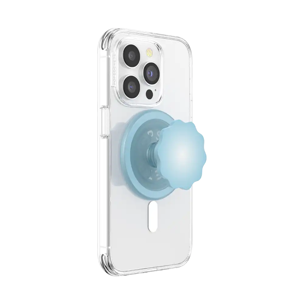 Molded Flower Blue Sigh — MagSafe PopGrip