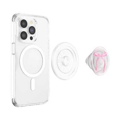 Pink Bow — MagSafe PopGrip