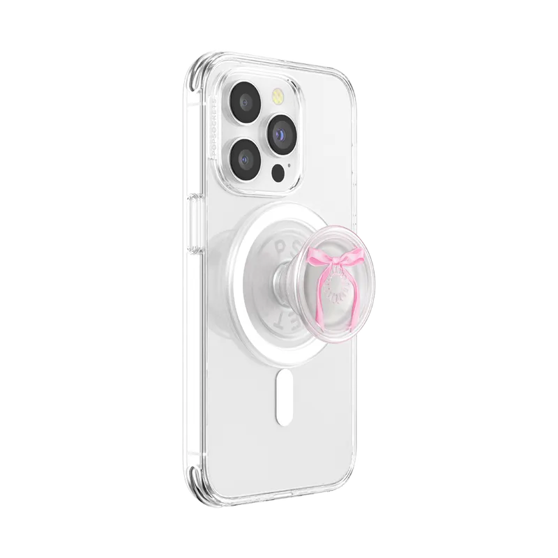 Pink Bow — MagSafe PopGrip