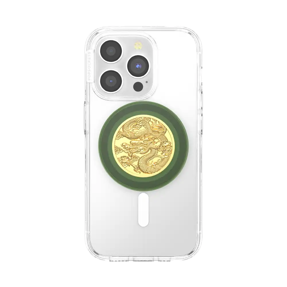 Enamel Dragon — MagSafe PopGrip