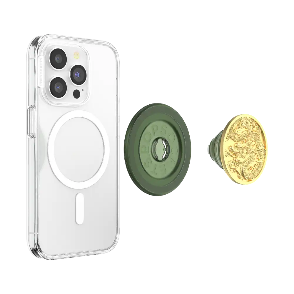 Enamel Dragon — MagSafe PopGrip