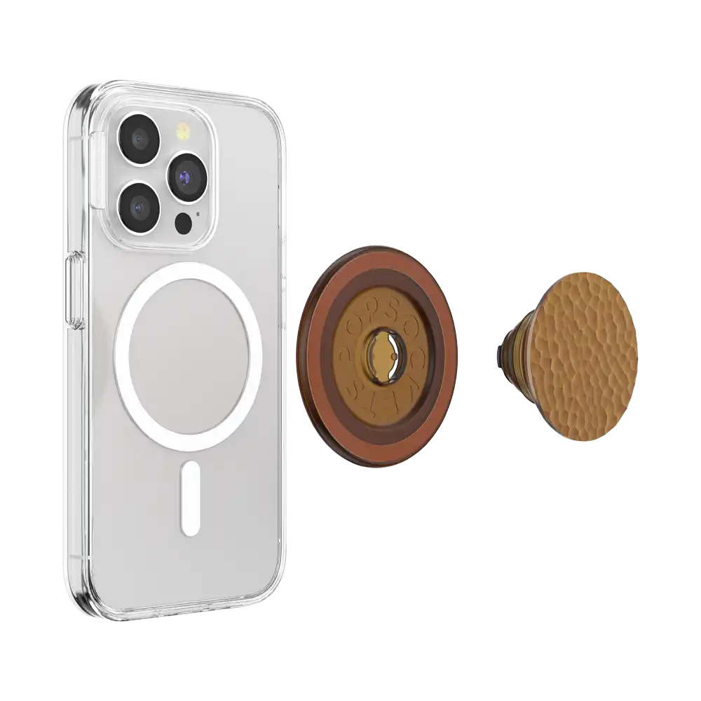Enamel Hammered Copper Tone — MagSafe PopGrip