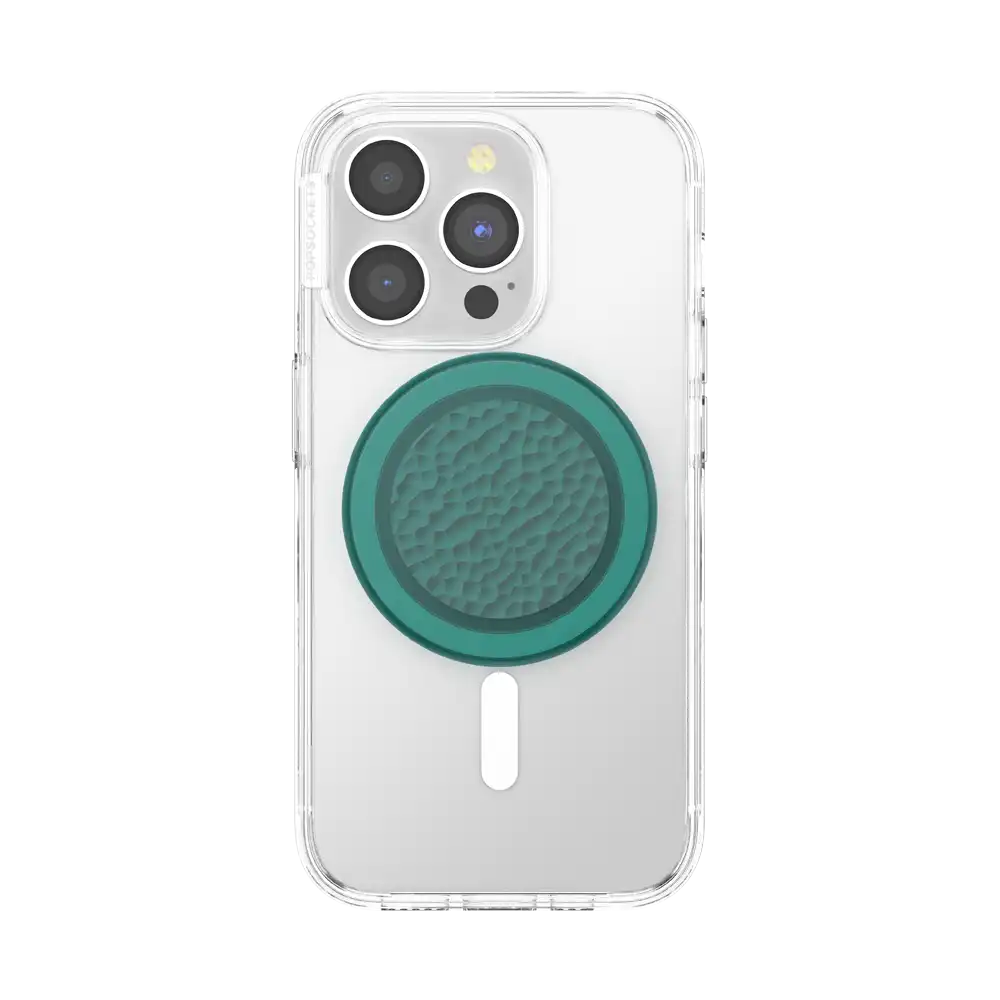 Enamel Hammered Fresh Pine — MagSafe PopGrip
