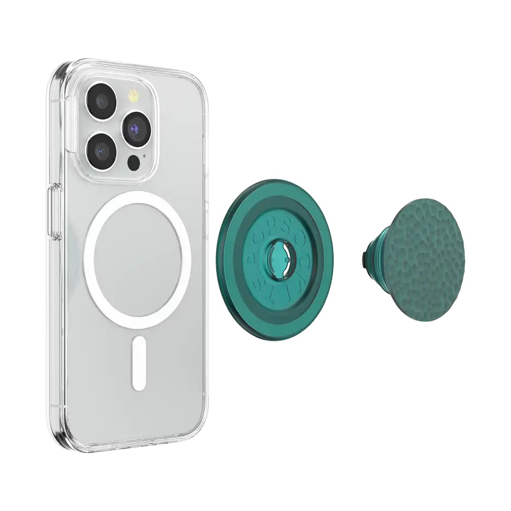Enamel Hammered Fresh Pine — MagSafe PopGrip