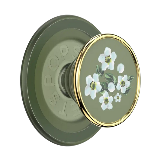 Enamel Floral Relief — MagSafe PopGrip