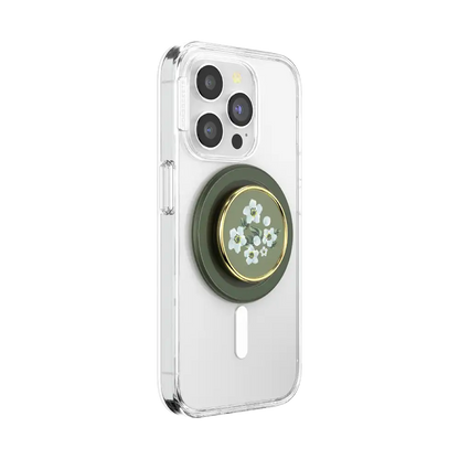 Enamel Floral Relief — MagSafe PopGrip
