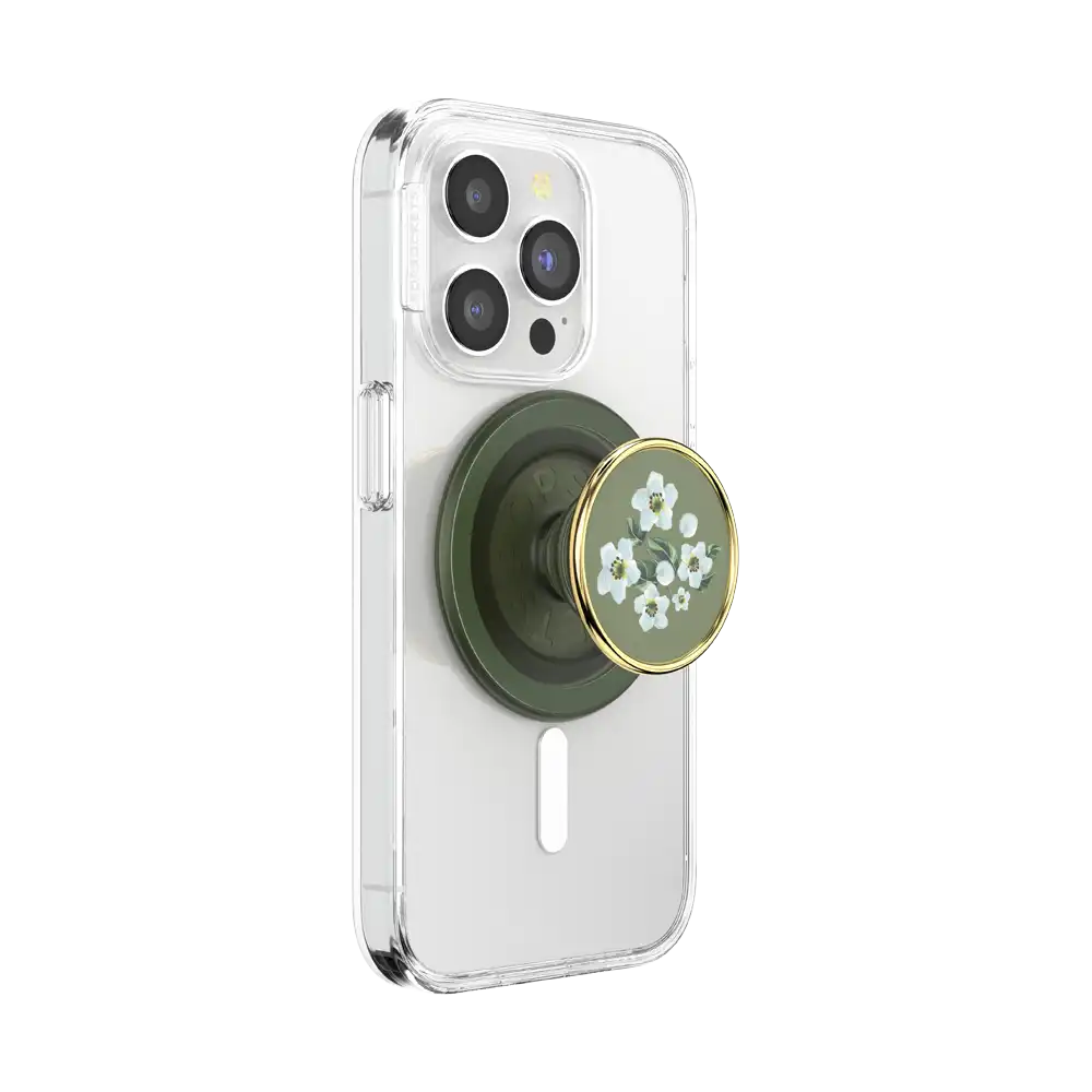 Enamel Floral Relief — MagSafe PopGrip