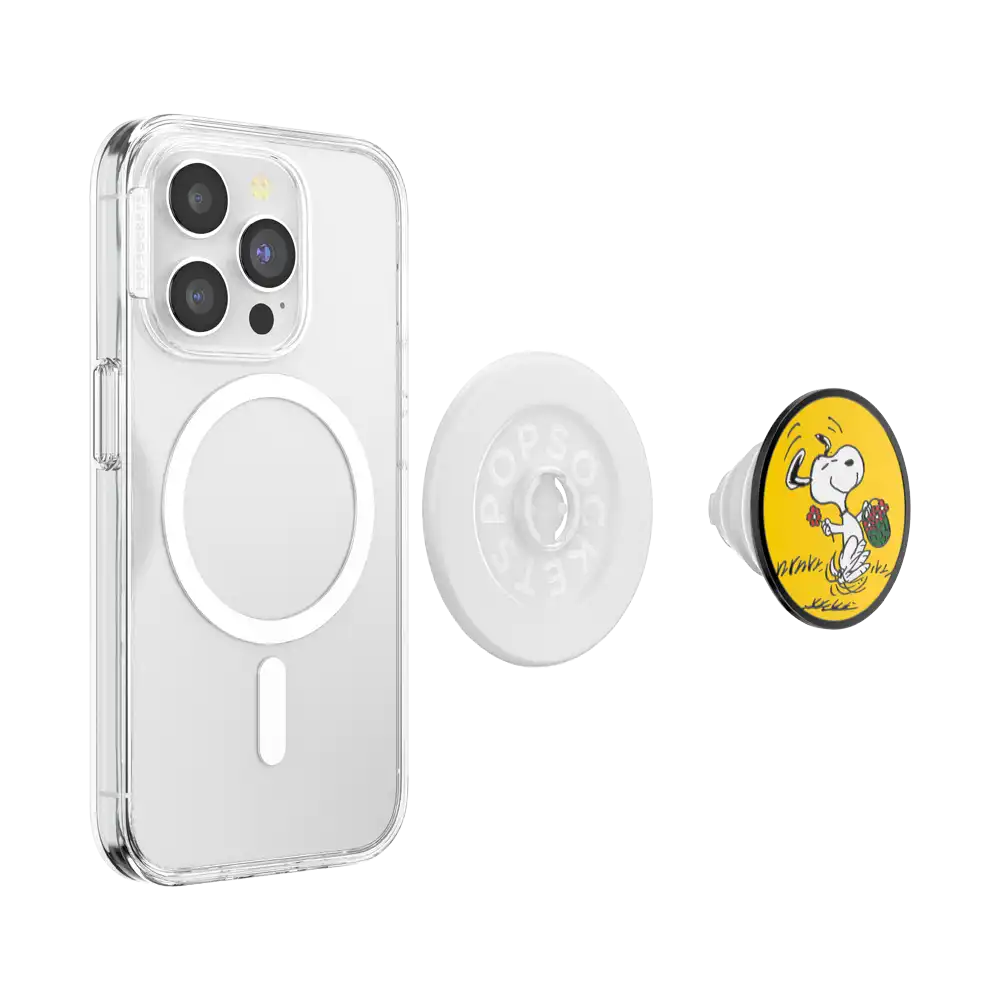 Enamel Snoopy Skip — MagSafe PopGrip