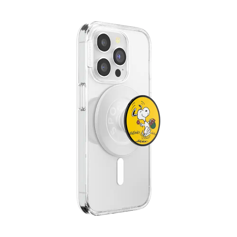 Enamel Snoopy Skip — MagSafe PopGrip